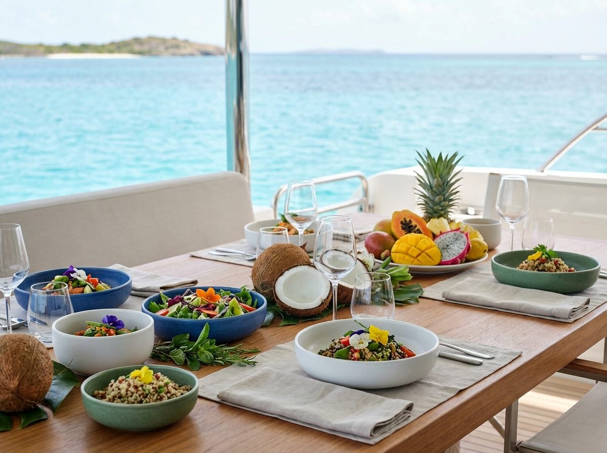 Sparrow Cay Essentials — a Caribbean table over turquoise water