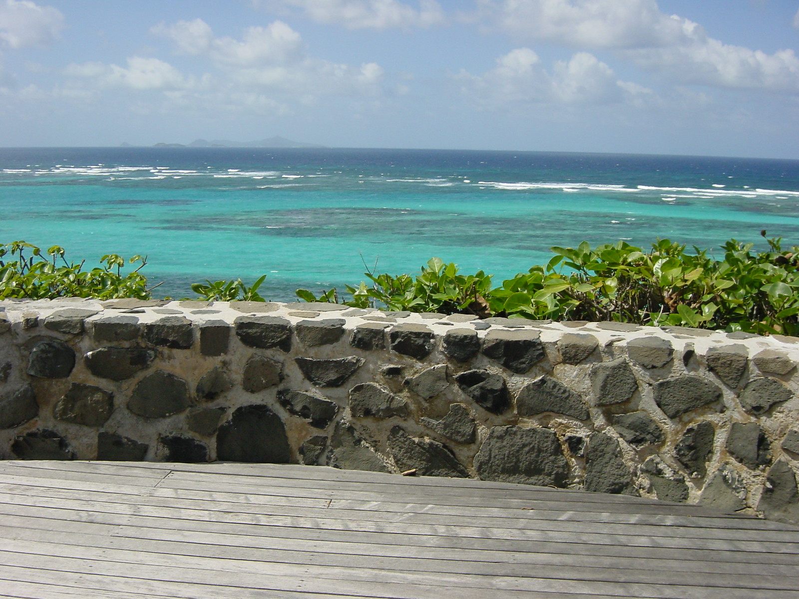 Villa deck over the reef, the Grenadines